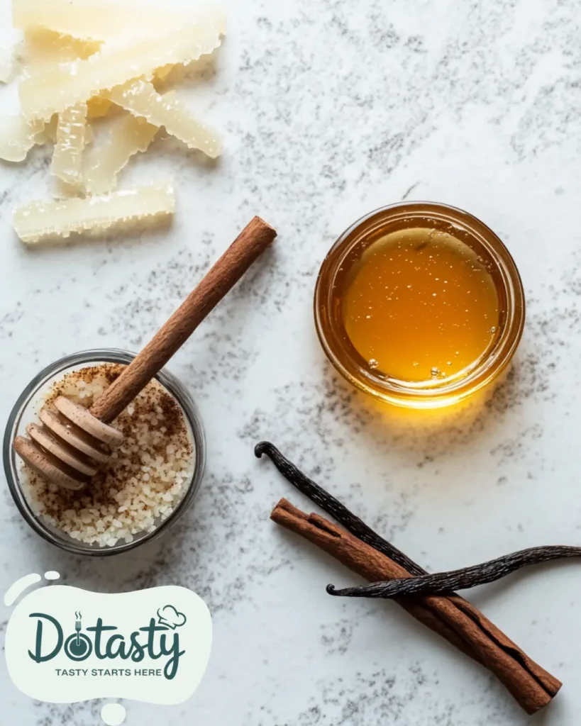 Creamed honey recipe in a jar with a silky texture, ready to enjoy.