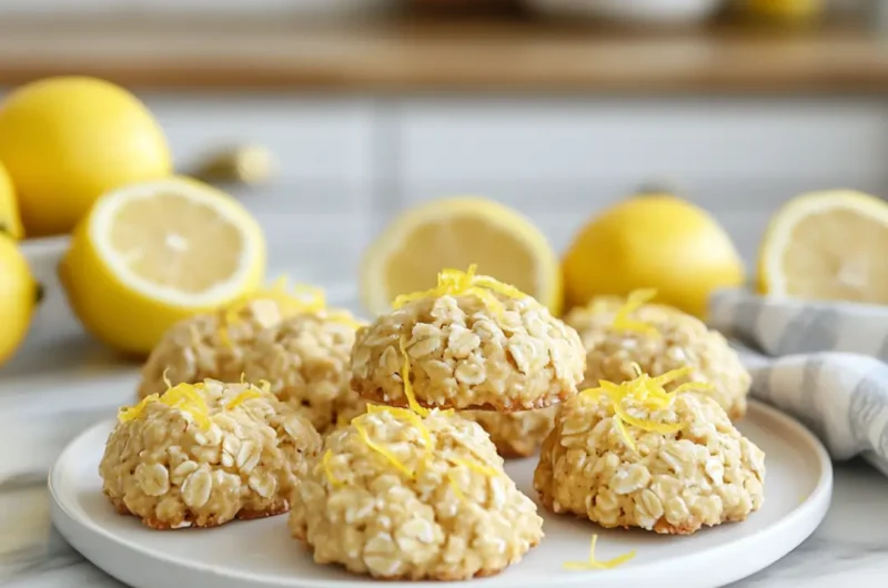 Lemon Oatmeal No Bake Cookies