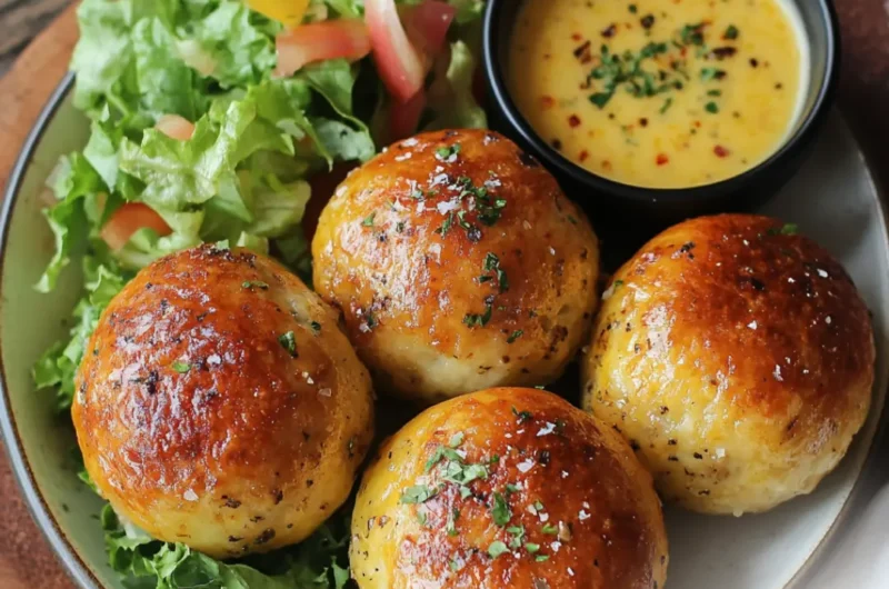 Garlic Parmesan Cheeseburger Bombs